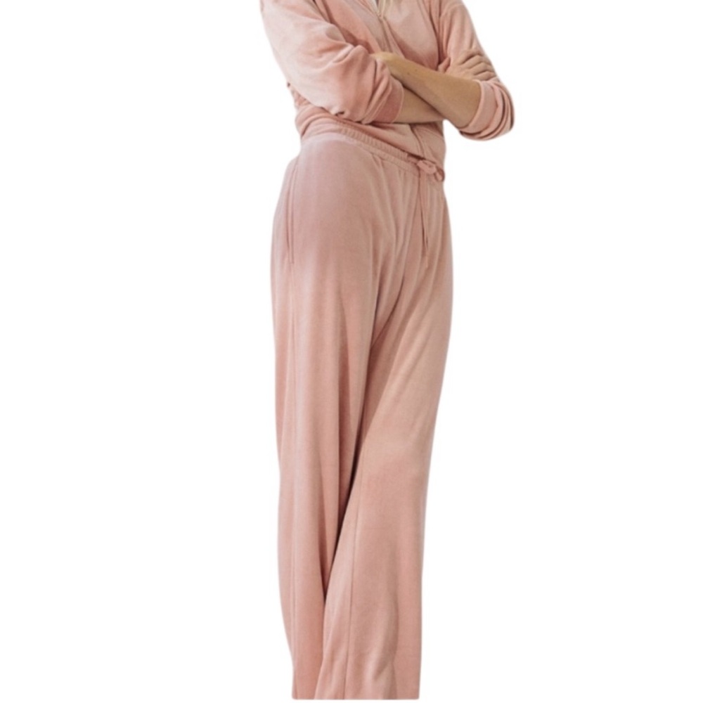 H&M VELOUR PEACH PULLON LOUNGEWEAR SWEATPANTS XL